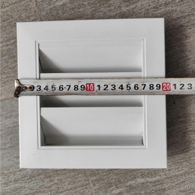 Cửa chớp nan Z 200x200, cửa louver lắp ô thoáng tránh hắt mưa