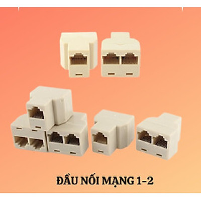 Combo 5 cái đầu nối mạng LAN RJ45 từ 1 ra 2 - Chia mạng RJ45 1 RA 2 - Hàng chính hãng