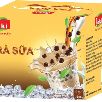 Combo Trà sữa truyền thống Yoki 200g & Trà sữa Matcha Yoki 200g