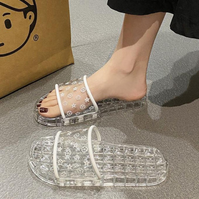 Dép nữ đi trong nhà, dép nhựa quai ngang đi trong nhà vệ sinh chống trơn trượt Linh Chi Bedding