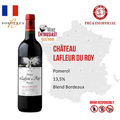 Rượu Vang Đỏ Pháp Chateau Lafleur du Roy Pomerol