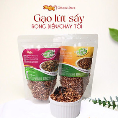 Gạo lứt giảm cân ăn liền Mailey Túi 150g - gạo lứt sấy rong biển/ cháy tỏi ăn kiêng healthy eat clean