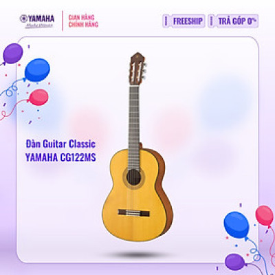 Đàn Guitar Classic YAMAHA CG122MS (gỗ vân sam) - Lớp phủ Finish mờ, bảo hành chính hãng 12 tháng - Hàng chính hãng
