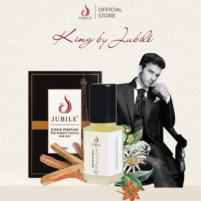 King by Jubilé - Tinh dầu nước hoa Pháp Nam Minisize Dạng lăn 3ml Thơm Lâu, Sang Trọng, Quyến Rũ