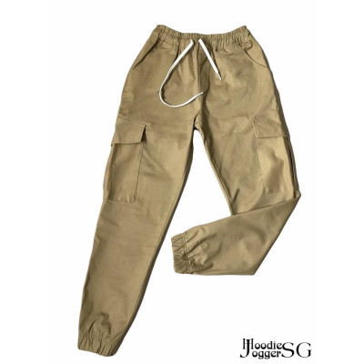 (Size đến 110kg) Quần jogger túi hộp nam nữ, chất kaki dày dặn, co giãn.