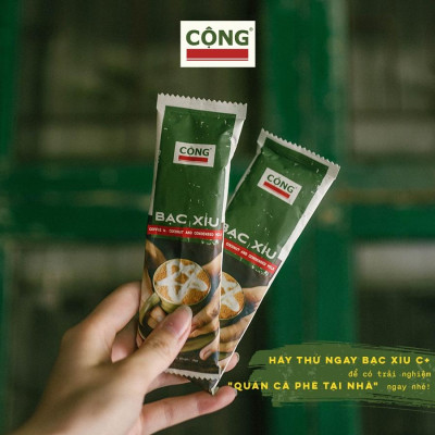 Set 10 20 30 50 gói cà phê bạc xỉu hòa tan C+ (Stick không hộp, không giấy gài) Cộng Cà Phê