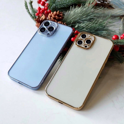 Ốp lưng dẻo trong viền màu bảo vệ camera Sulada cho iPhone 14 ProMax / 14 Pro / 14 Plus / 14 – hàng nhập khẩu